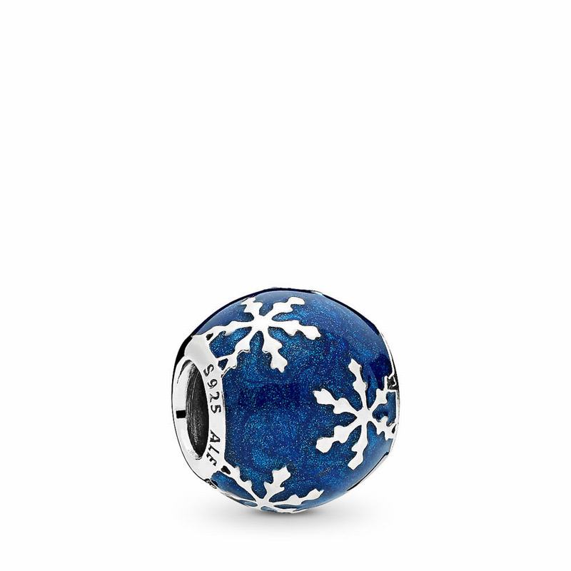 Pandora Wintry Delight Charm - Sterling Silver/Enamel/Blue - Canada | VD5610WC